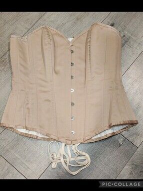 🤎🤍Corset Story Overbust Corset w Back Lace Up 🤍🤎